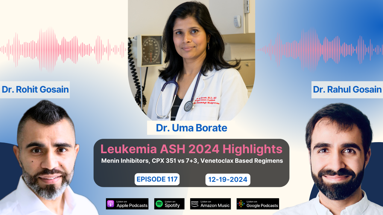 Leukemia ASH 2024 Highlights - Menin Inhibitors, CPX 351 vs 7+3, Venetoclax Based Regimens